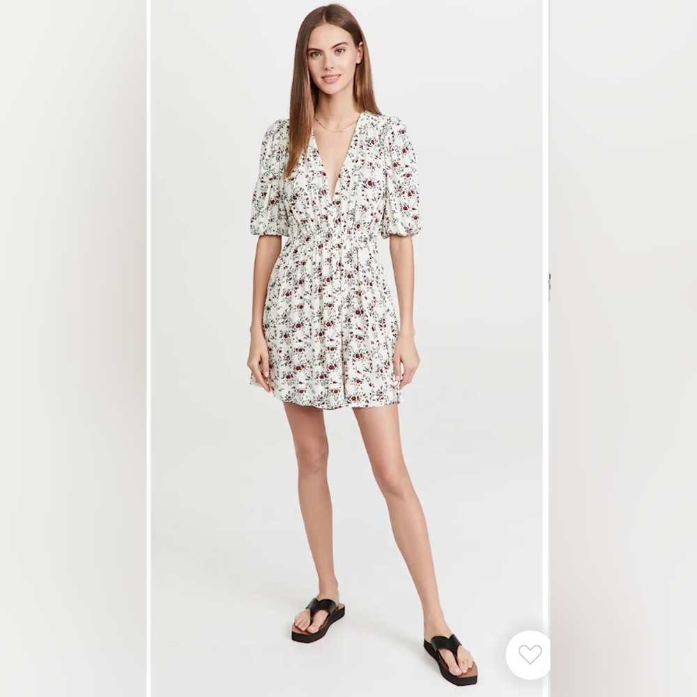 NWT GANNI printed crepe mini dress
